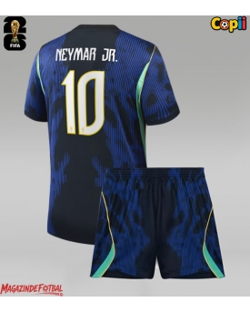 Brazilia Neymar Jr #10 Echipament de Fotbal Replică Mondial 2026 Copii Deplasare (+ Șorturi)